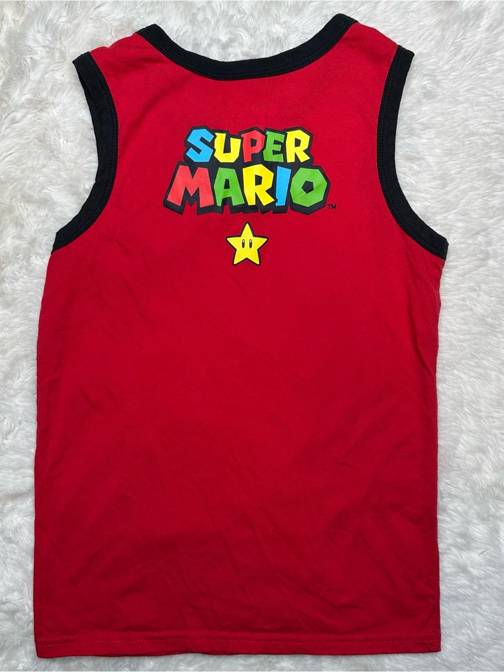 Super Mario Tank Top Red Size 7 - Picture 11 of 16